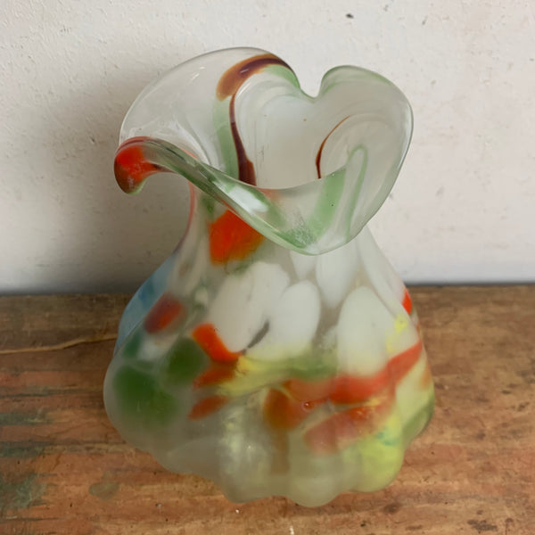 Vintage filigrane bunte Murano Vase