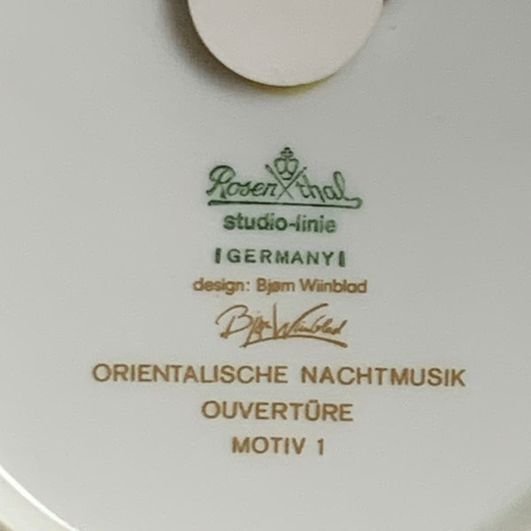 Vintage Rosenthal Studio Linie Wandteller mit Musikern von Björn Wiinblad
