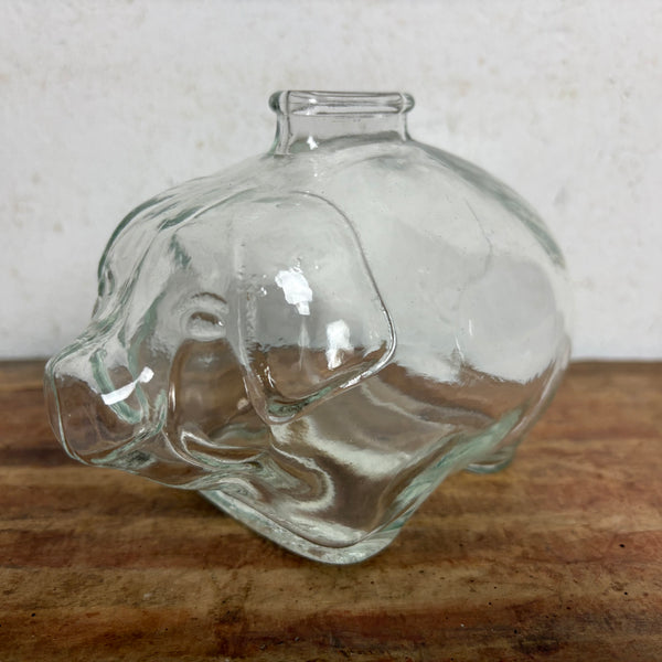 Vintage Glas Sparschwein