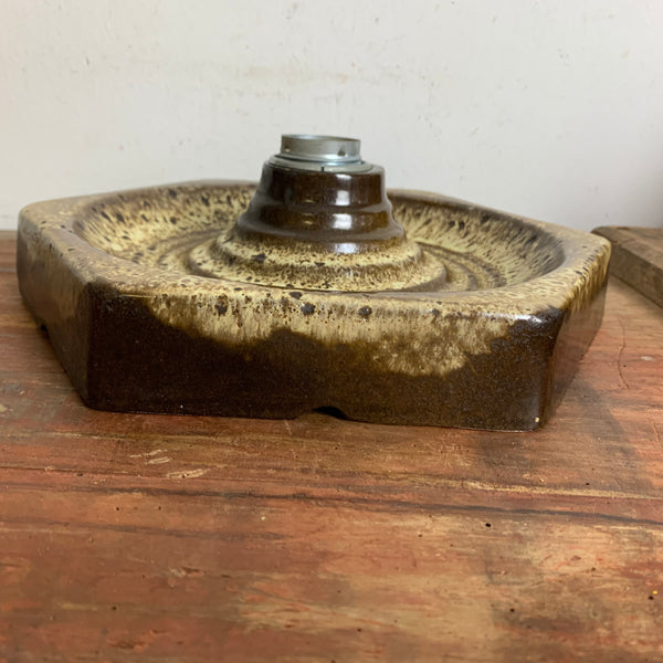 Fat Lava Wand Lampe braun