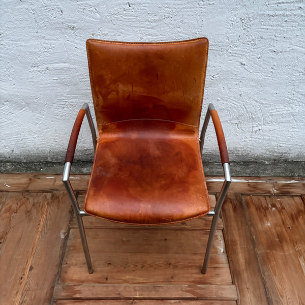Vintage Design Leder Stuhl Balzaro von Girsberger