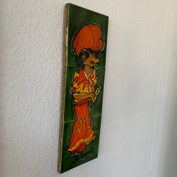 Vintage Wandkeramik La Grange aus Vallauris