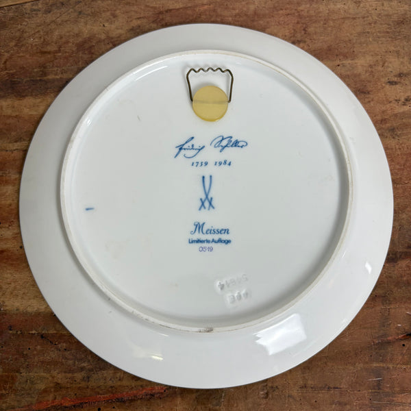 Vintage Jubiläums Wandteller Geburtshaus Friedrich Schillers von Meissen