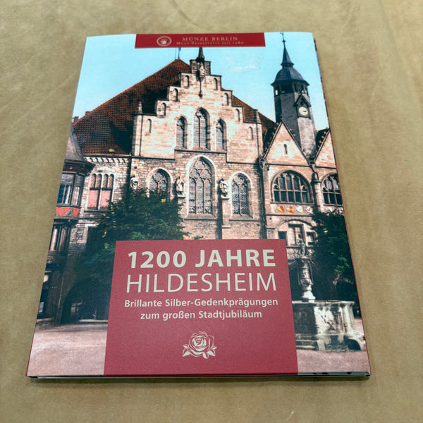 Münzen Silber Gedenkprägungen 1200 Jahre Hildesheim und Goldprägung