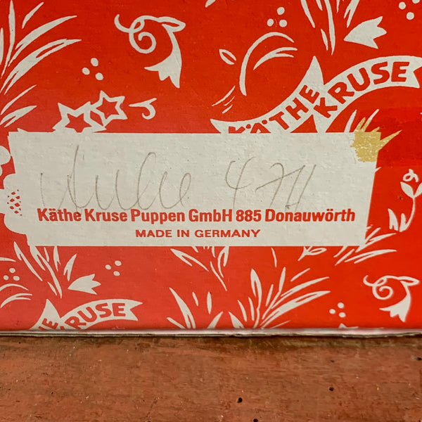 Vintage Käthe Kruse Anke Puppe 47 cm OVP