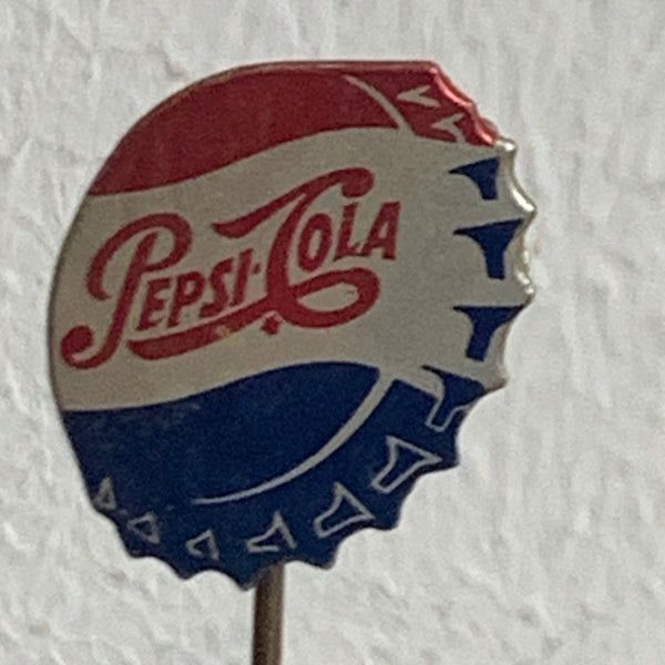 Vintage Pepsi Cola Flaschenverschluss Logo Stick Pin