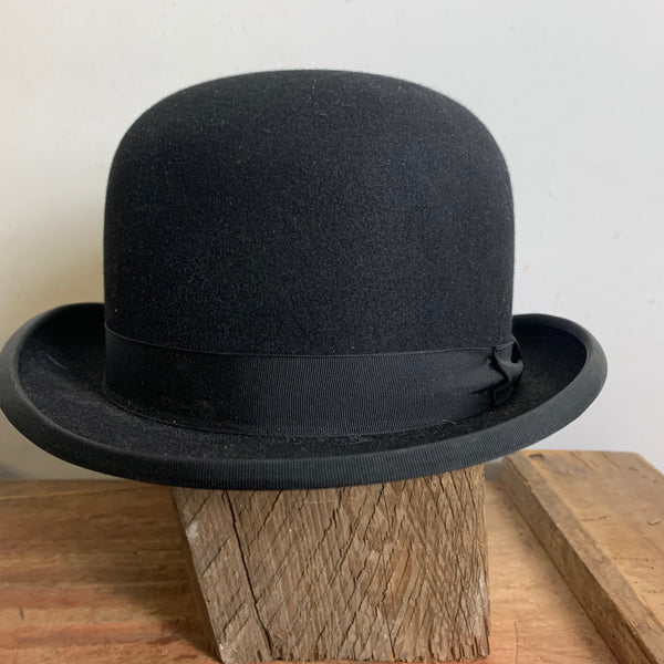 Vintage Herren Hut Melone 
Black Bowler Derby Hat von Dunn & Co. Great Britain