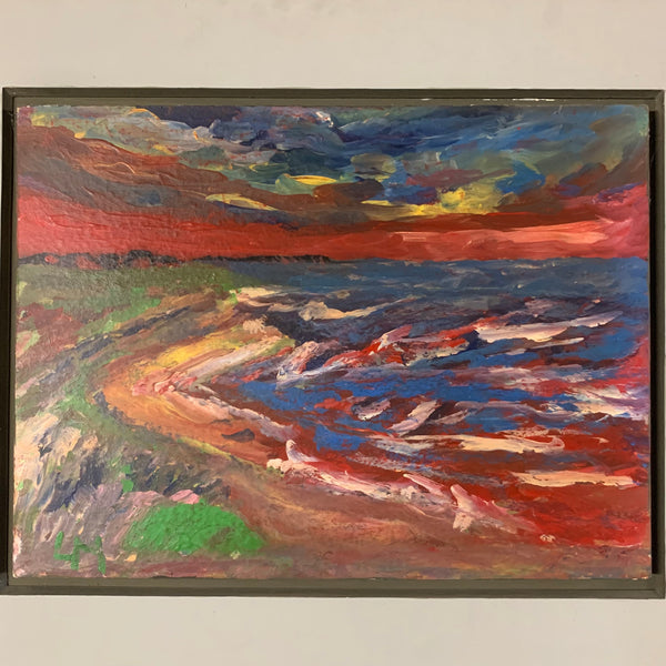 Ölgemälde Abendstimmung am Strand von Sylt von Lothar Malskat