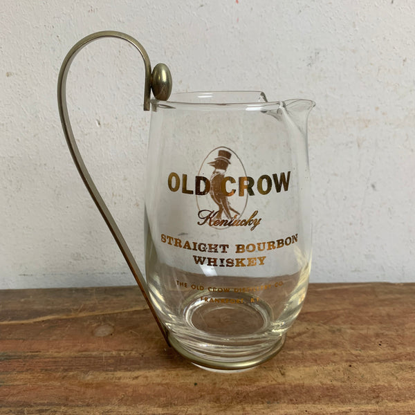 Vintage Old Crow Bourbon Whiskey Wasserkrug Karaffe