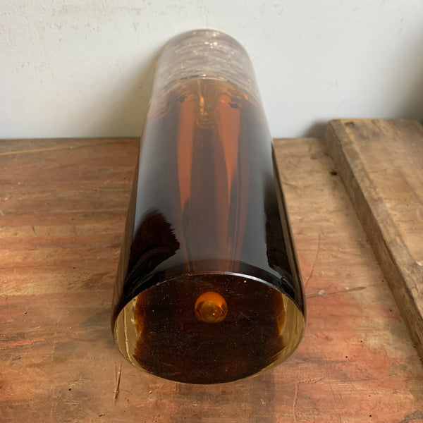 Vintage Glasobjekt Vase Whirlpool von Frantisek Vizner für Skrdlovice