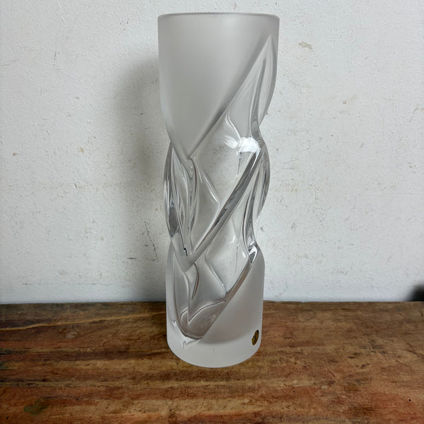 Vintage Design Kunst Glas Vase Malachit von Peill und Putzler