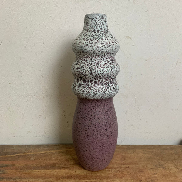 Vintage Keramik Vase von VEB Römhild Töpferei