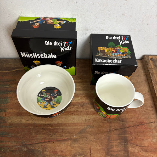 Drei ??? Kids Kakaobecher und Müslischale OVP