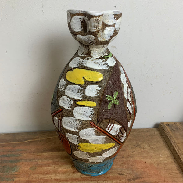 Italienische Mid Century Keramik Vase Krug von Fratelli Fanciullacci