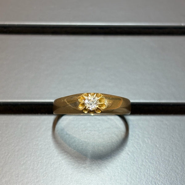 Vintage Brilliantring in Gelbgold 14 Karat