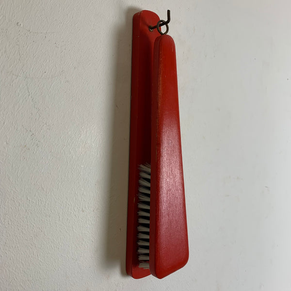 Vintage Kleiderbürste mit Wandhalterung zum Aufhängen