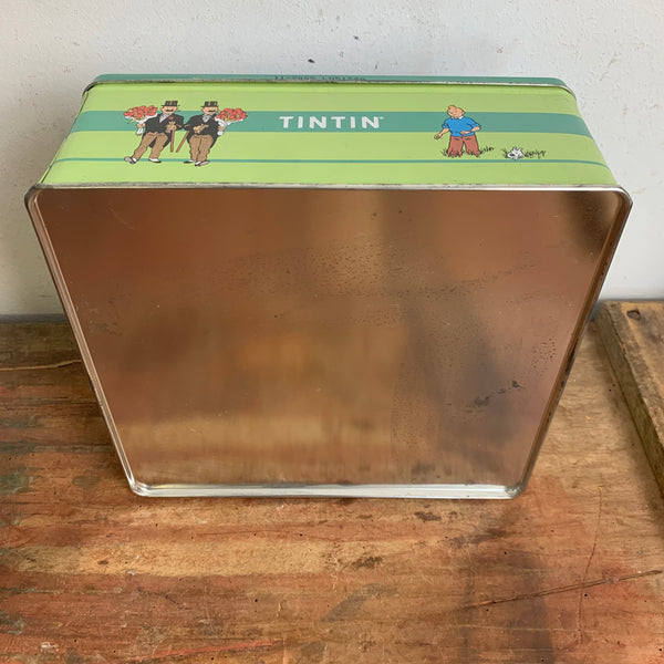 Vintage Blechdose Tim und Struppi Frühling 1