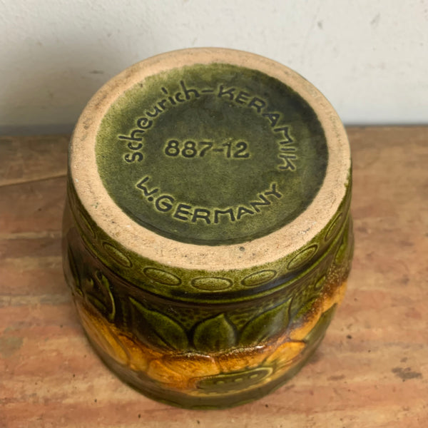 Vintage Keramik Blumen Übertopf von Scheurich 887-12