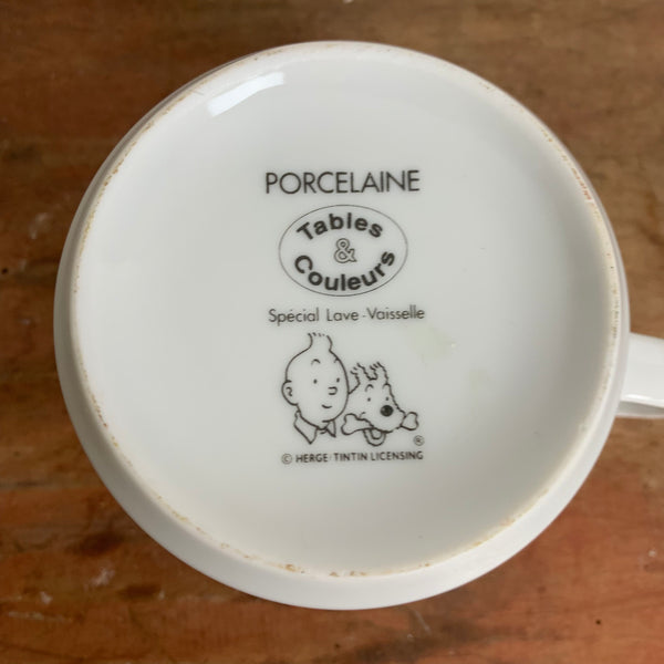 Vintage Tasse Tim und Struppi Reiseziel Mond X-FLR 6 von Hergé