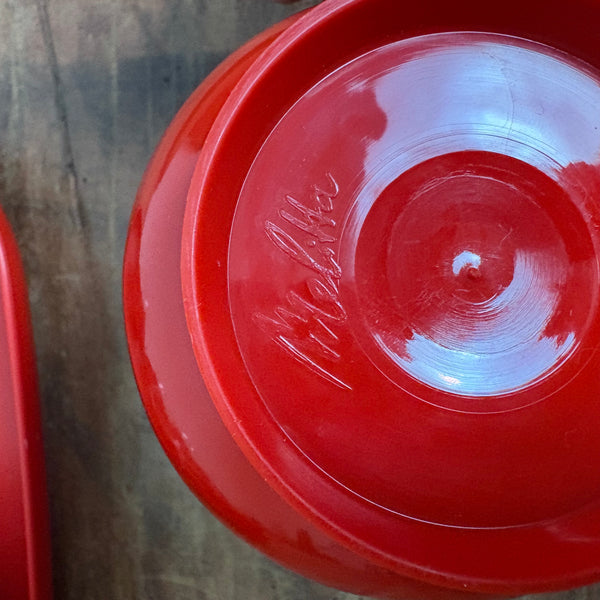Vintage Teegläser Set auf Tablett von Melitta