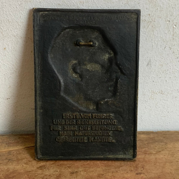 Adolf Hitler Bronzeplakette von Heinrich Moshage