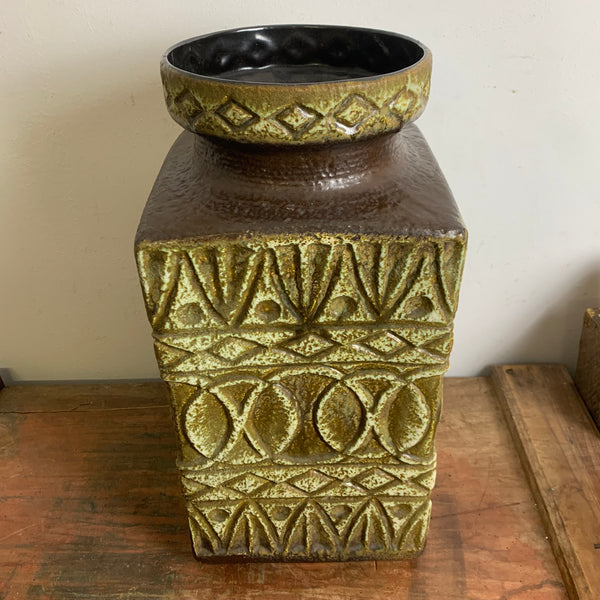 Vintage Bay Keramik Bodenvase von Bodo Mans 92-45