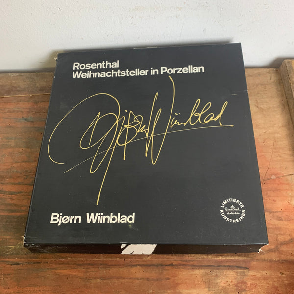 Weihnachtsteller 1982 von Björn Wiinblad für Rosenthal