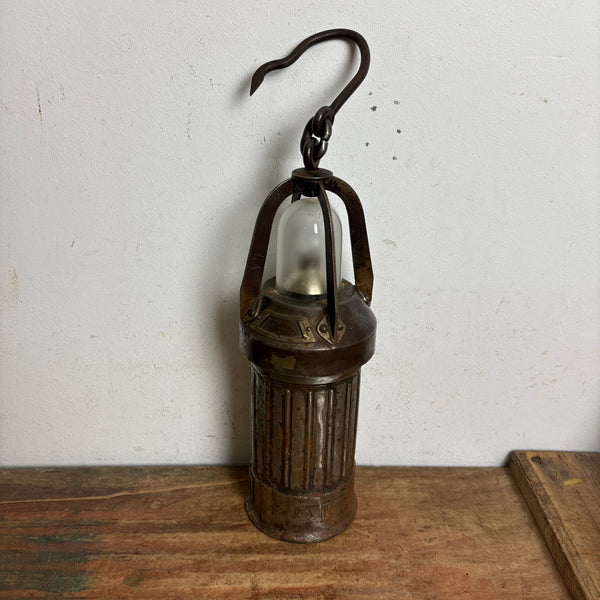 Antike Grubenlampe MOAH 3 von Dominit