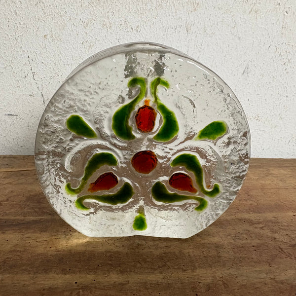 Vintage Solifleur Blockvase von Walther Glas