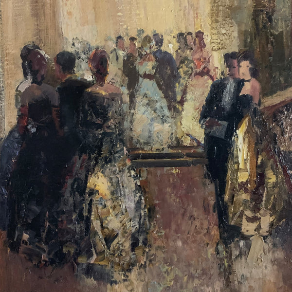 Ölgemälde Opernball von Ludwig Gschossmann