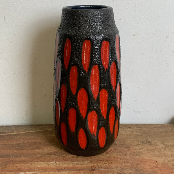 Vintage Fat Lava Keramik Vase von Scheurich