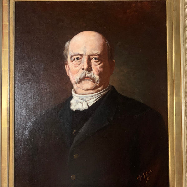 Ölgemälde Portrait Otto von Bismarck von John Klopper