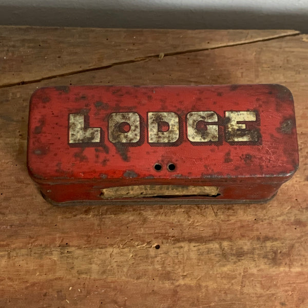 Vintage Blechdose Lodge Zündkerzen