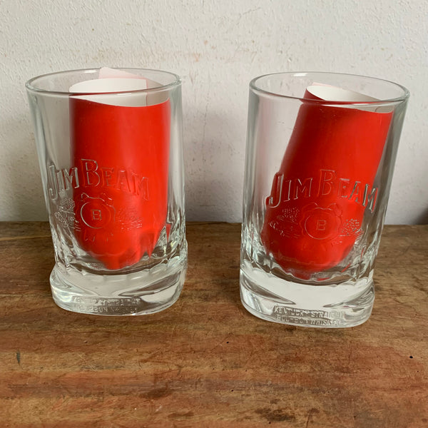 2 Jim Beam Whiskey Gläser
