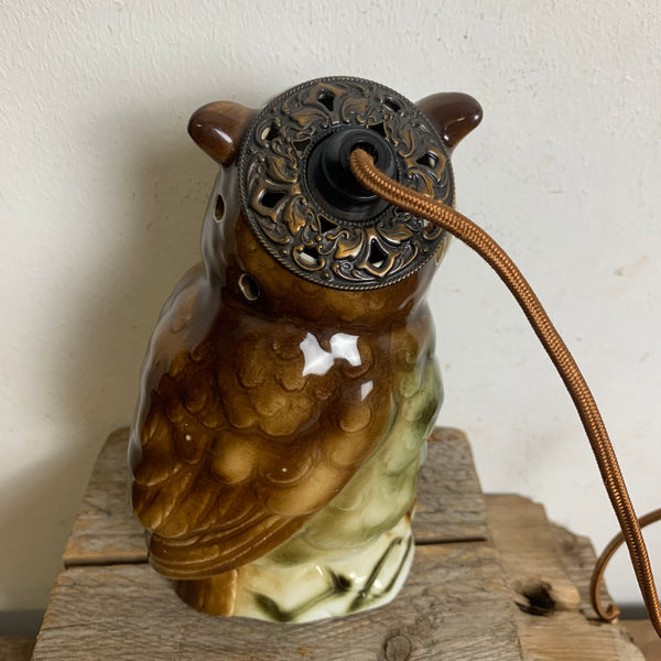 Antiker Jugendstil Rauchverzehrer Eule