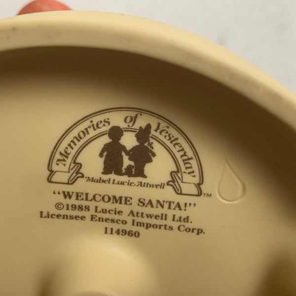 Vintage Figur Memories of Yesterday "WELCOME SANTA!"