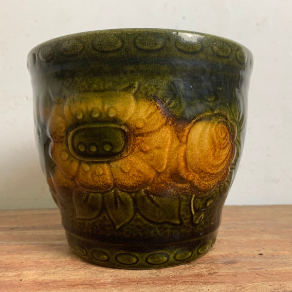 Vintage Keramik Blumen Übertopf von Scheurich 887-12