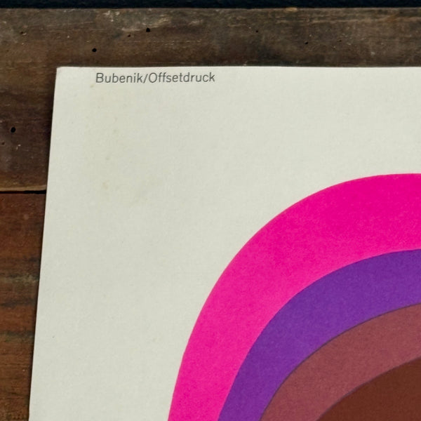 Offsetdruck Plakat ohne Titel von Gernot Bubenik Galerie Thomas München