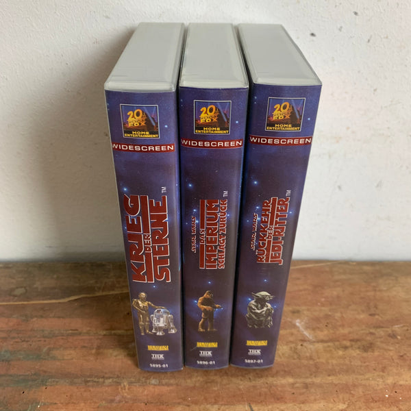 3 Star Wars VHS Video Kassetten