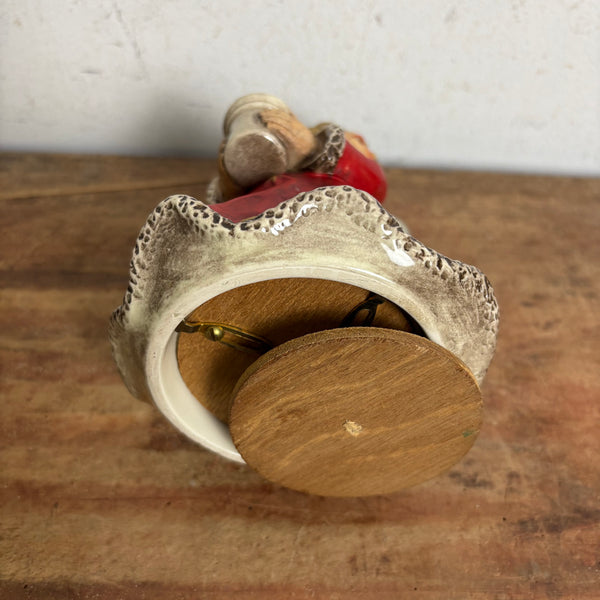 Weihnachtsengel Kerzenständer von Goebel mit Spieluhr