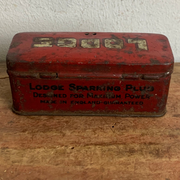 Vintage Blechdose Lodge Zündkerzen