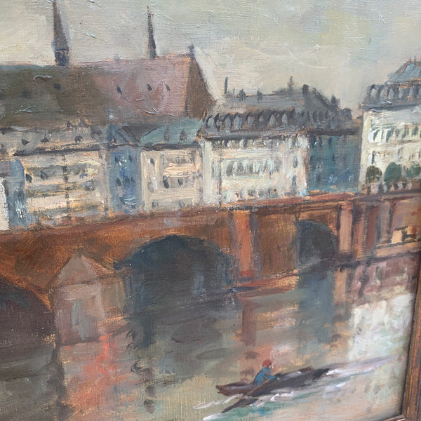 Ölgemälde Frankfurt von Karl Dörrbecker