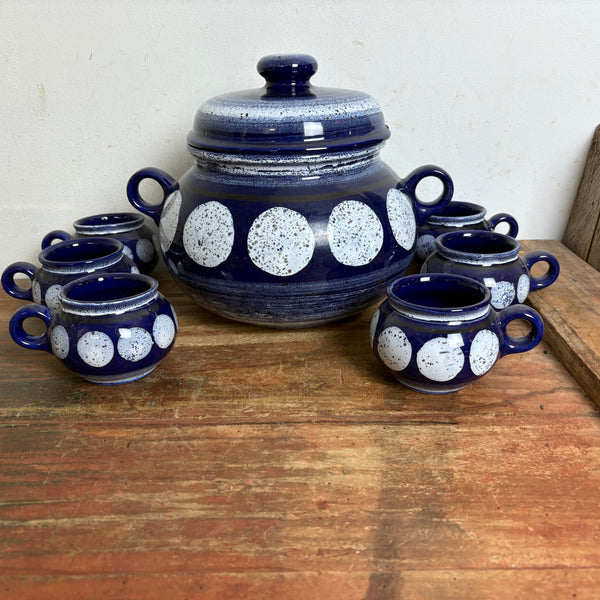 Vintage Keramik Bowle Service