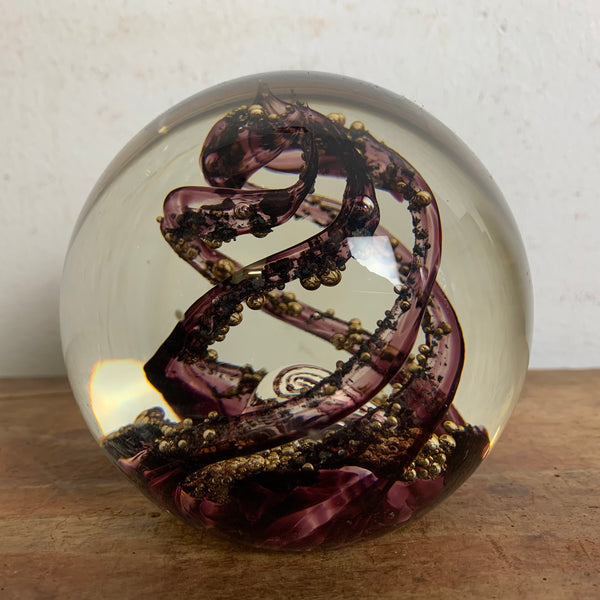 Vintage Paperweight Briefbeschwerer Selkirk Glass Scotland