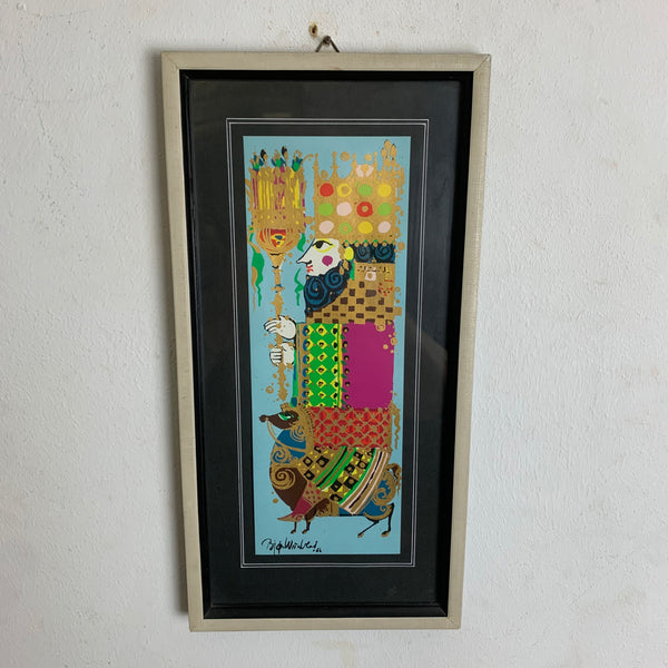 Vintage Bild Kunst von Björn Wiinblad