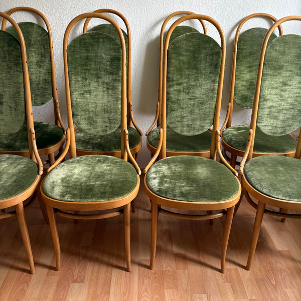 8 Kaffeehausstühle von Thonet Hochlehner Stuhl