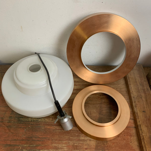 Vintage Mid Century Space Age Hängelampe im Stil von Jo Hammerborg