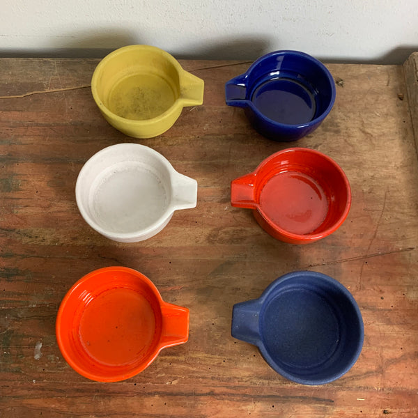 6 Vintage Keramik Aschenbecher von Steuler 37/10