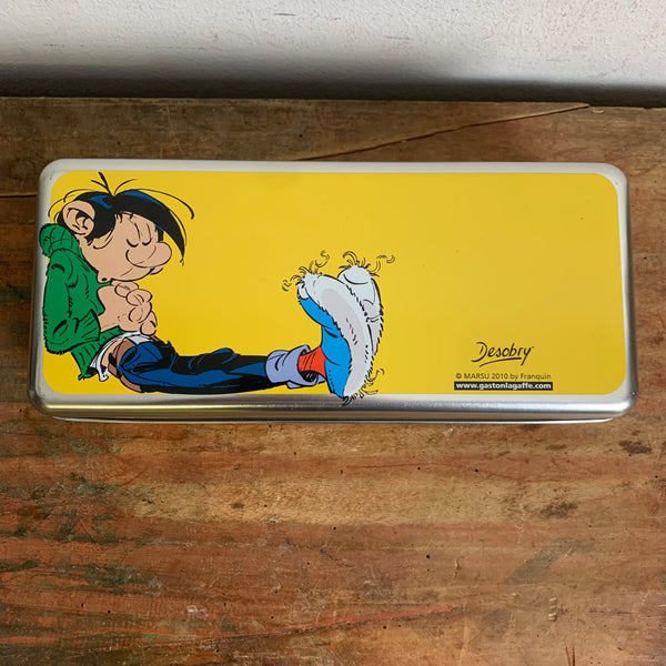 Vintage Blechdose Spirou Gaston Lagaffe