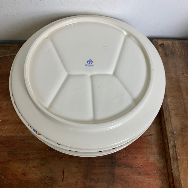 Vintage Fondue Teller von Villeroy und Boch